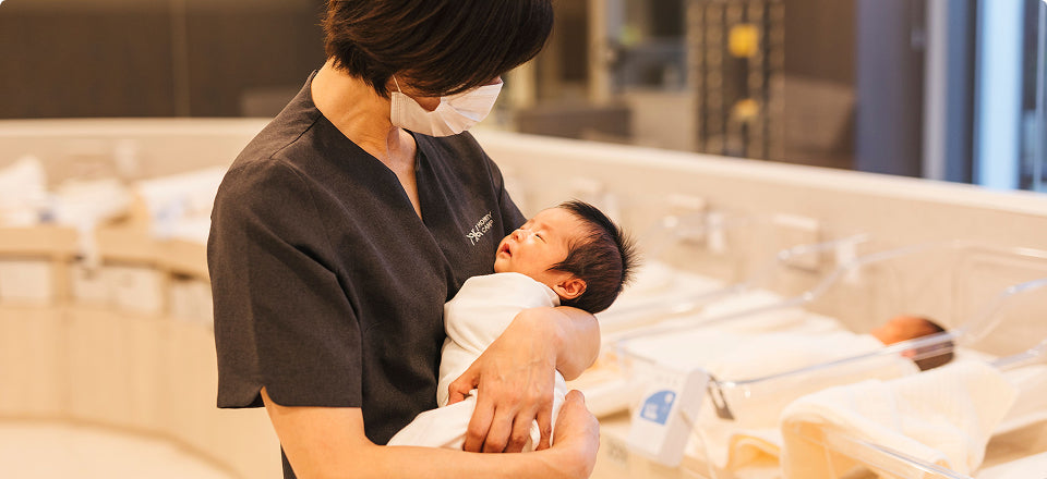 画像：ベビールームでのお預かり風景