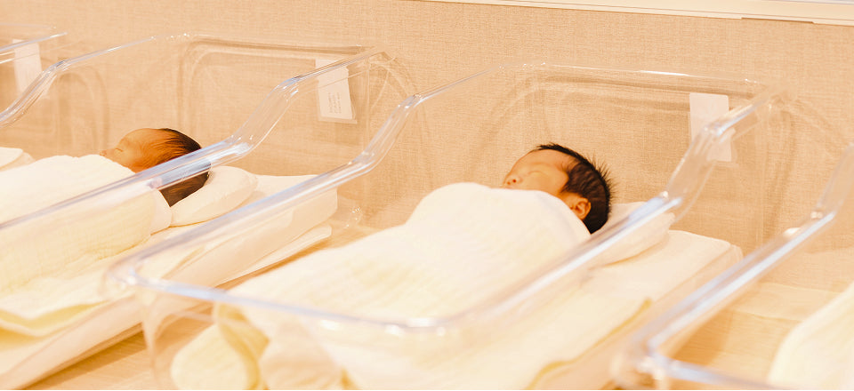 画像：ベビールームでのお預かり風景