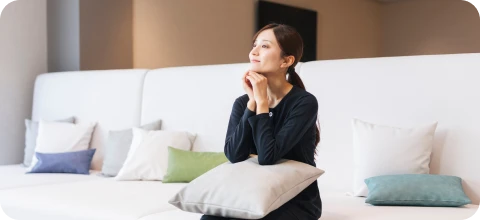 朝の陽ざしを浴びて気持ち良く起床。